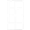 vidaXL Porte coulissante Verre ESG d&eacute;poli aluminium 102,5x205 cm Blanc