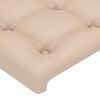 vidaXL Têtes de lit 2 pcs Cappuccino 72x5x78/88 cm Similicuir