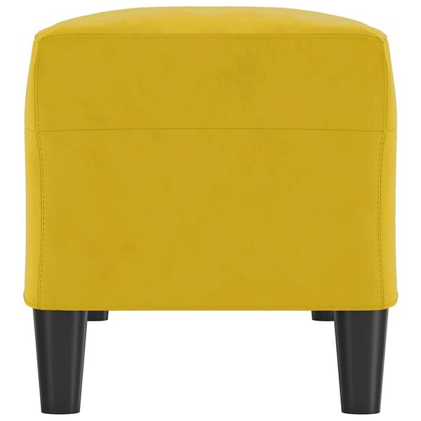 vidaXL Banc Jaune 100x35x41 cm Velours
