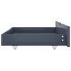 vidaXL Cadre de lit avec 2 tiroirs Gris Bois de pin massif 160x200 cm