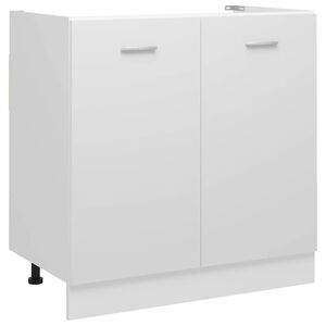 vidaXL Meuble sous-&eacute;vier "Lyon" Blanc 80 x 46 x 81,5 cm Bois d'ing&eacute;nierie