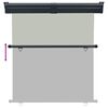 vidaXL Auvent latéral de balcon 165x250 cm Gris