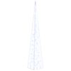 vidaXL C&ocirc;ne lumineux d&eacute;coratif &agrave; LED Acrylique Bleu 120 cm