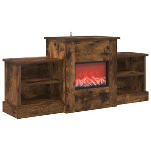 vidaXL Chemin&eacute;e &eacute;lectrique Ch&ecirc;ne fum&eacute; 110 x 30 x 50 cm