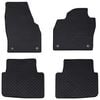 vidaXL Tapis de voiture 4 pcs Noir KAMIQ , SCALA Caoutchouc