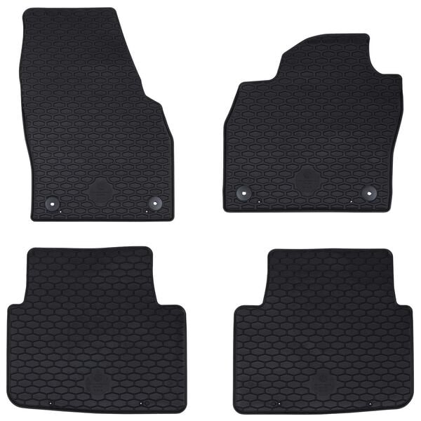 vidaXL Tapis de voiture 4 pcs Noir KAMIQ , SCALA Caoutchouc