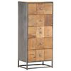vidaXL Armoire &agrave; tiroirs 45 x 30 x 100 cm Bois de r&eacute;cup&eacute;ration massif