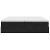 VidaXL Cadre de lit ottoman avec matelas noir 200x200cm velours