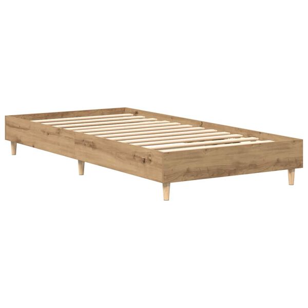 vidaXL Cadre de lit sans matelas ch&ecirc;ne artisanal 100x200 cm
