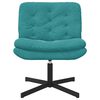 vidaXL Fauteuil relaxant pivotant Turquoise 63 x 75 x 76 cm Velours