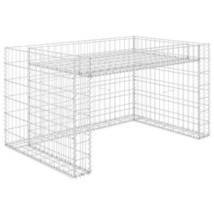 vidaXL Garage tondeuse &agrave; gazon lit sur&eacute;lev&eacute; 110x80x60 cm Fil en acier