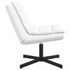 vidaXL Chaise pivotante Blanc 63 x 75 x 76 cm PU
