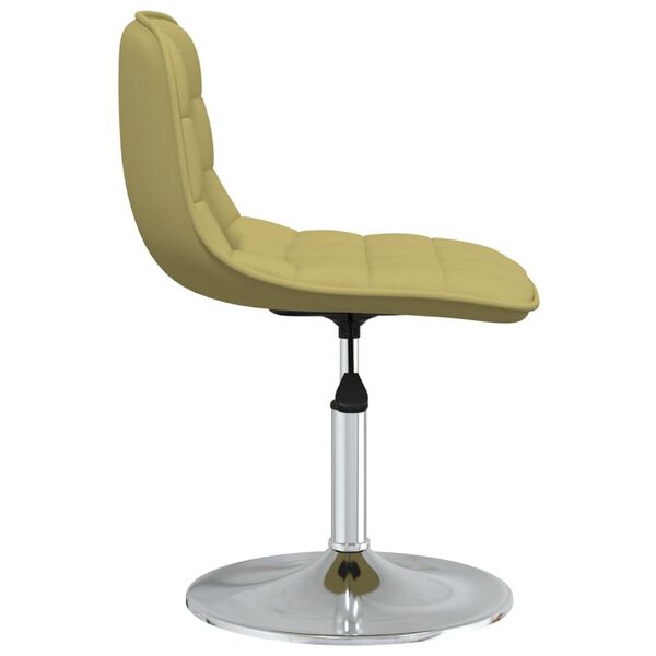 vidaXL Chaises pivotantes &agrave; manger lot de 4 vert tissu