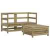 vidaXL Salon de jardin 3 pcs bois de pin impr&eacute;gn&eacute;