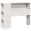 vidaXL Tête de lit avec rangement blanc 75 cm bois massif de pin