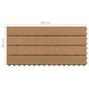 vidaXL Carreau de terrasse 6 pcs Marron 60 x 30 cm WPC