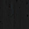 vidaXL Salon de jardin 2 pcs noir bois de pin massif