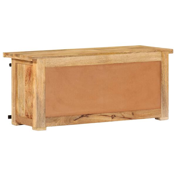vidaXL Meuble TV 90x35x40 cm Bois massif de manguier
