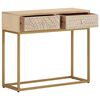 vidaXL Table console 90x30x76 cm bois massif de manguier et fer