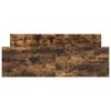 vidaXL Cadre de lit sans matelas ch&ecirc;ne fum&eacute; 140x190 cm