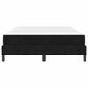 vidaXL Lit &agrave; ressorts avec matelas Noir 160 x 210 cm tissu