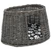 vidaXL Jeu de panier pour chats 3 pcs avec coussins Gris 47x34x60 cm