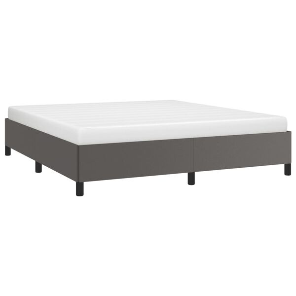 vidaXL Cadre de lit sans matelas gris 160x200 cm similicuir
