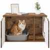 vidaXL Maison pour chat Bois ancien 85 x 55 x 50,5 cm