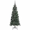 vidaXL Sapin de No&euml;l artificiel Vert 150 cm PVC, plastique et acier