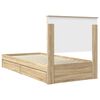 vidaXL Lit de Rangement Ch&ecirc;ne Sonoma 90 x 190 cm Bois d'ing&eacute;nierie