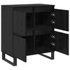 vidaXL Buffet 2 pcs Ch&ecirc;ne noir 60 x 35 x 70 cm