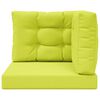 vidaXL Coussin de canap&eacute; d'ext&eacute;rieur 3 pcs Vert Polyester