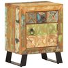 vidaXL Table de chevet 40 x 30 x 50 cm Bois de r&eacute;cup&eacute;ration massif