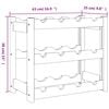 vidaXL Casier à bouteilles pour 12 bouteilles marron bois pin solide