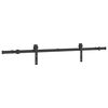 vidaXL Kit de quincaillerie de porte coulissante 183 cm Acier Noir