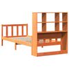 vidaXL Lit bibliothèque sans matelas cire marron 75x190 cm bois massif