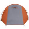 vidaXL Tente de camping tunnel 4 personnes gris et orange imperm&eacute;able