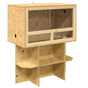 vidaXL Terrarium Marron 80 x 50 x 100 cm OSB