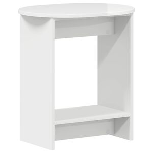 vidaXL Table d'appoint Blanc brillant 50 x 39,5 x 55 cm