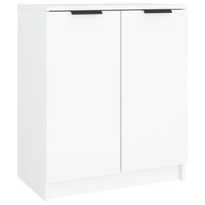 vidaXL Armoire &agrave; chaussures Blanc 59x35x70 cm Bois d'ing&eacute;nierie