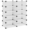 vidaXL &Eacute;tag&egrave;re &agrave; chaussures Transparent 84x32x88,5 cm PP
