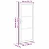 vidaXL Porte Frontale Blanc 98 x 208 cm PVC