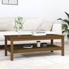 vidaXL Table basse Marron miel 110x50x40 cm Bois massif de pin