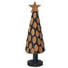 vidaXL Sapin de Noël avec support Marron 60 cm Bois de teck solide