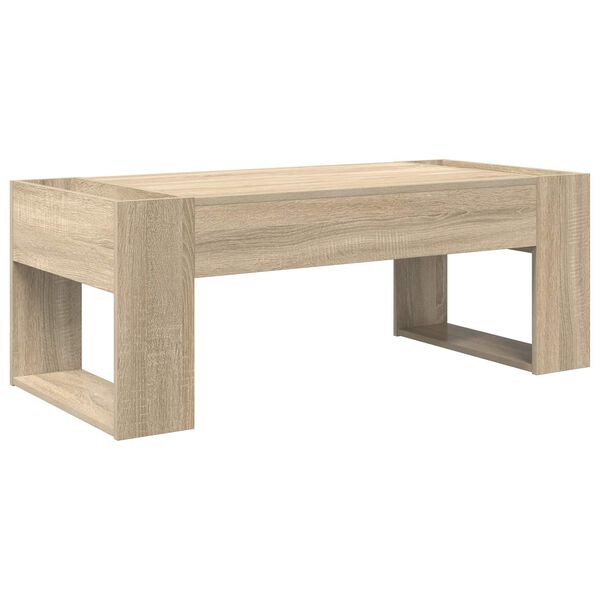 vidaXL Table basse Ch&ecirc;ne Sonoma 110 x 50 x 41 cm Bois d'ing&eacute;nierie