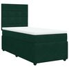 vidaXL Sommier &agrave; lattes de lit et matelas Vert fonc&eacute; 80x200 cm Velours