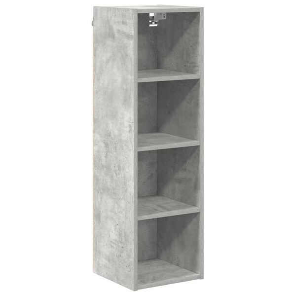 vidaXL Armoire suspendue avec stockage Gris b&eacute;ton 30 x 29,5 x 100 cm