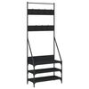 vidaXL Porte-v&ecirc;tements et rangement des chaussures noir 72x34x184 cm