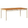 vidaXL Ensemble &agrave; manger de jardin et coussins 7 pcs beige poly rotin