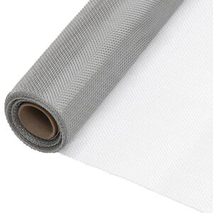 vidaXL Écran en treillis Acier inoxydable 112x500 cm Argenté